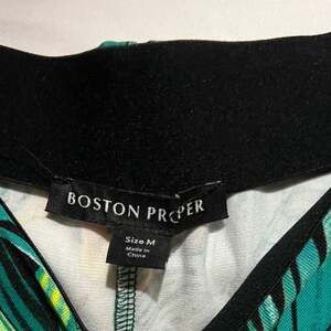 Boston Proper Tropical Floral Wide Leg Palazzo Pants Size Medium